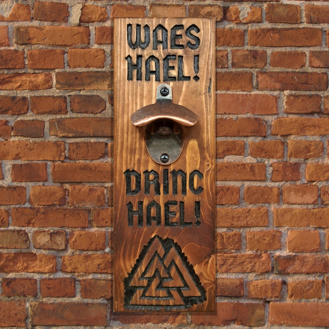 Waes Hael, Drinc Hael - Wall Mounted Bottle Opener - Image 2