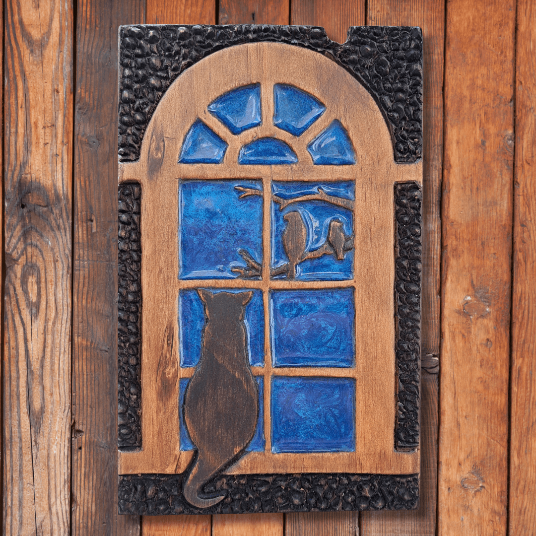 Cat sitting at window - Image 2