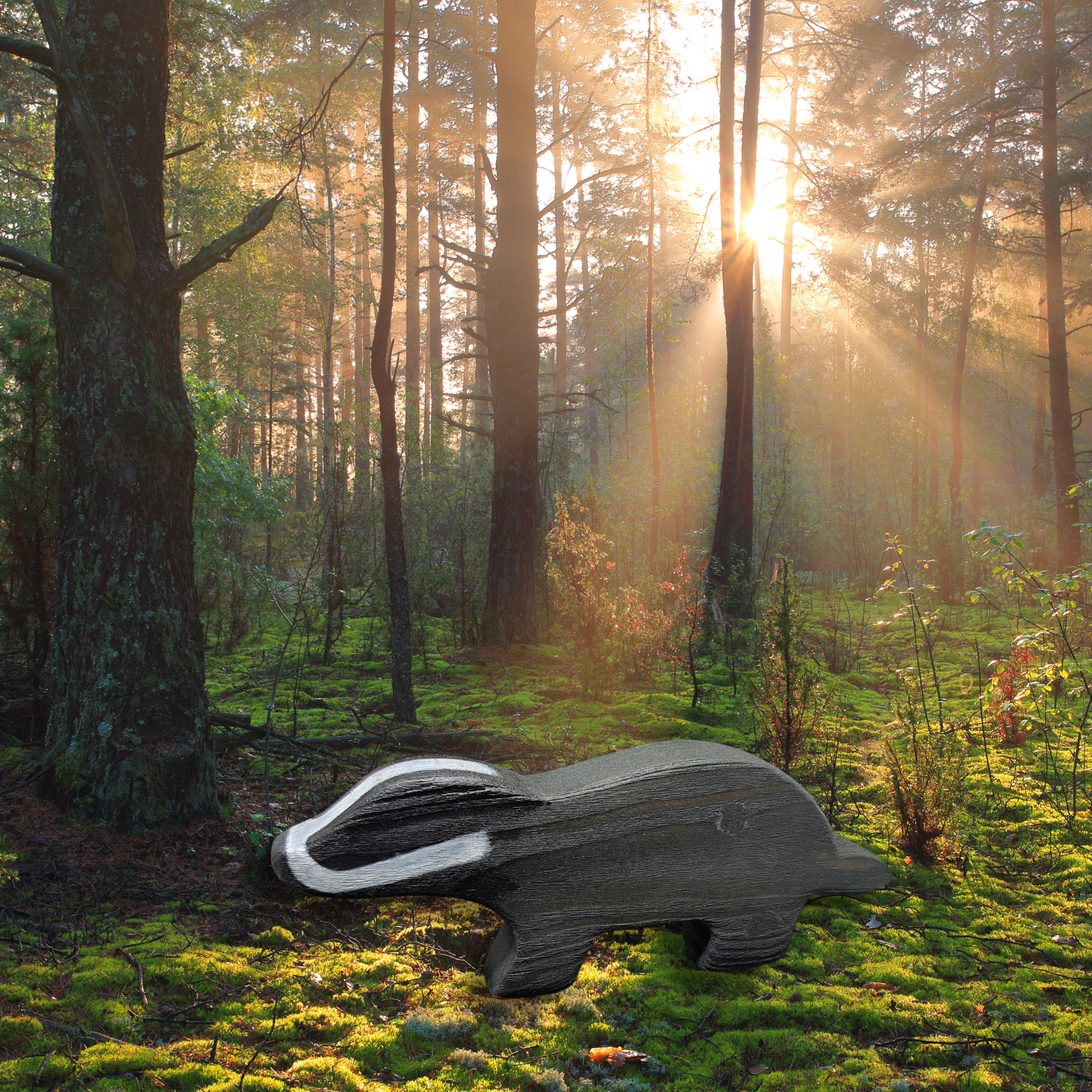 Waste Wood Badger - Handcrafted, Sustainable & Eco-Friendly - Image 2