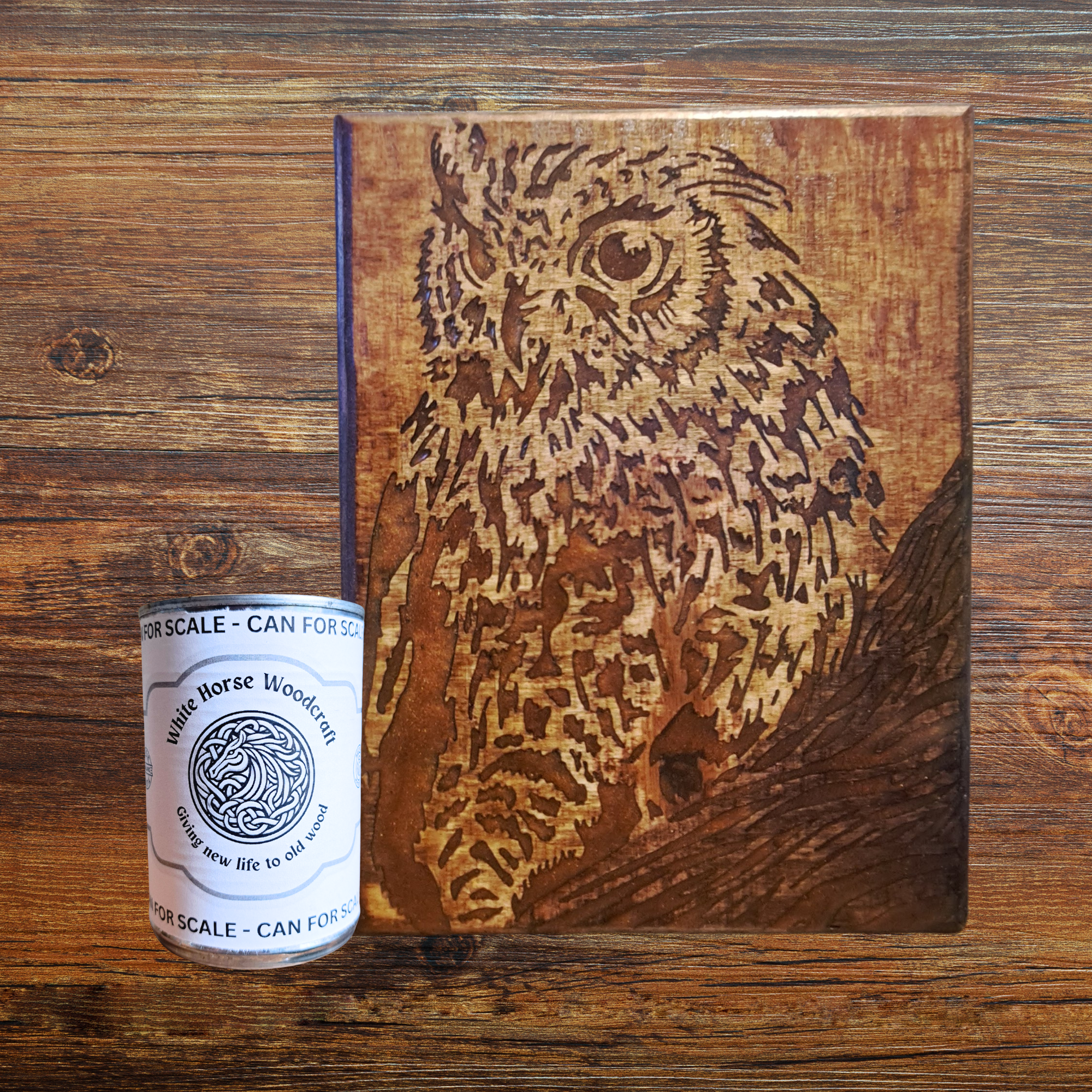 Hand-Carved Owl in Repurposed Wood - Image 4